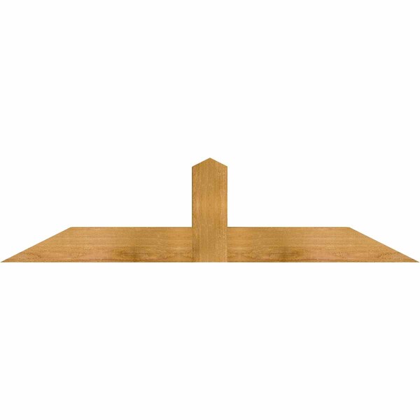 Ekena Millwork Portland Rough Sawn Timber Gable Bracket, Western Red Cedar, 48"W x 12"H x 4"D x 4"F, 6/12 Pitch GBW048X12X0404POR00RWR - main